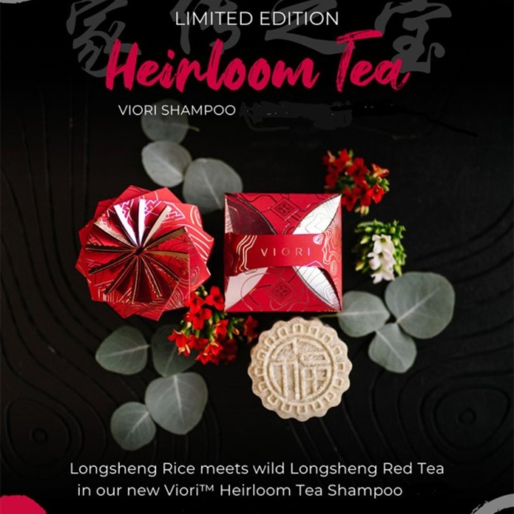Viori Red Heirloom Tea shampoo bar